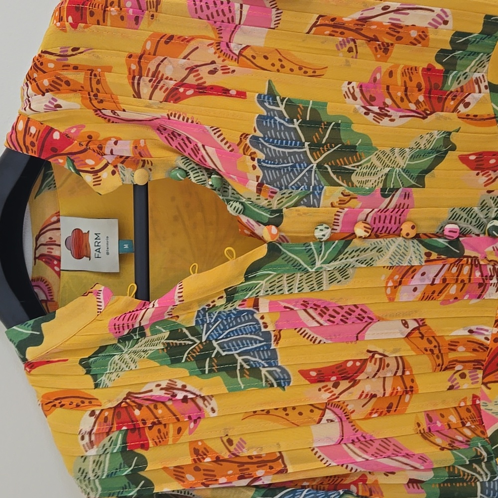 FARM RIO Colorful Floral Ruffle Dress - Picture 3 of 5
